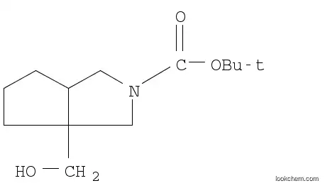 Molecular Structure of 1223748-37-5 (3a-Hydroxymethyl-hexahydro-cyclopenta[c]pyrrole-2-carboxylic acid tert-butyl ester)